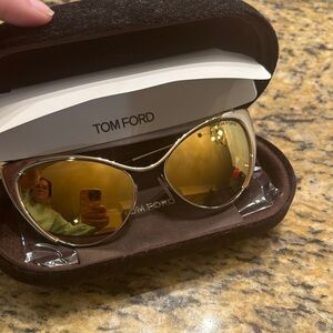 Tom Ford Women's Sunglasses with Gold Frame